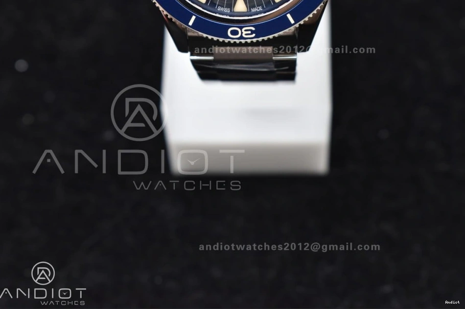 Bracelet Dial On VSF Seamaster Heritage Super 300 1:1 Blue A8912 Edition SS Clone Best 1224